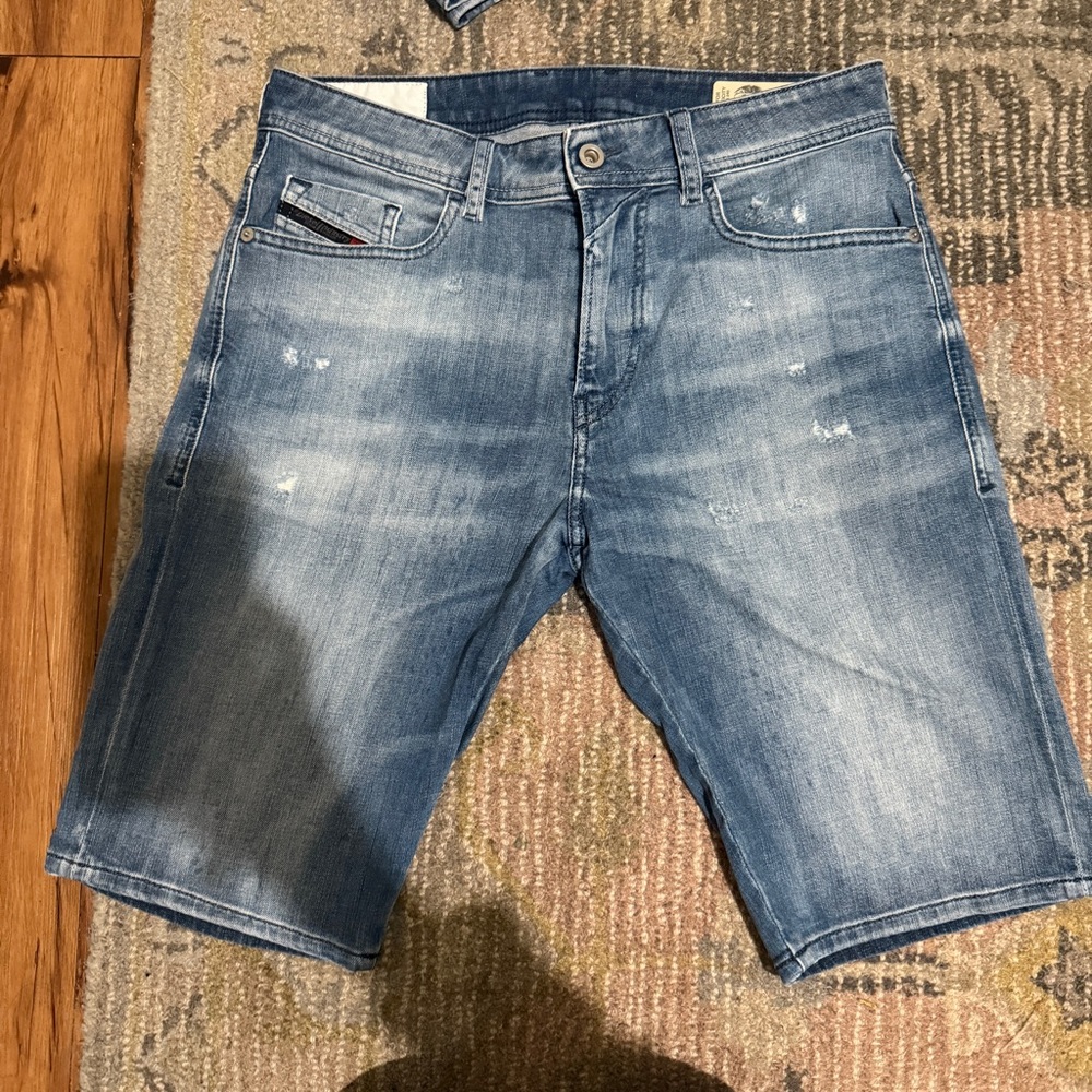 DIESEL Men’s Distressed Denim Shorts - 30”W